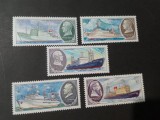 Seria Completă URSS 1980 - Nave de Cercetare Științifică, Korolev, Somov, Keldysh, 5v, Neștampilată -A333, Stampilat