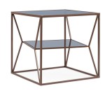 Cumpara ieftin Masuta otel maro coin sticla Hydra 45x45x45 cm