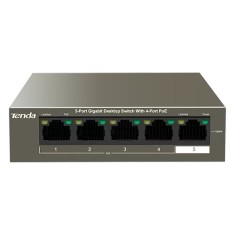Switch 4 porturi Gigabit PoE, 1 port Uplink Gigabit - Tenda TND-TEG1105P-4-63W