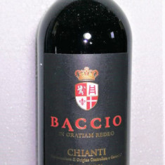 vin rosu, CHIANTI RISERVA, DOCG, BACCIO Recoltare 2017 CL 75 GR 13