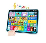 Cumpara ieftin Tableta Interactiva de Jucarie pentru Copii cu Touchscreen, Logopedica si Muzicala, Engleza, Spaniola si Franceza, Suport Fixare la 45 grade 12m+, Fiv
