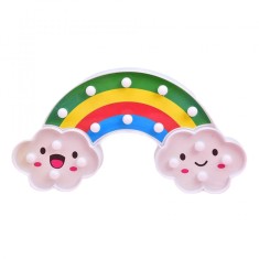 Lampa de veghe curcubeu MaffStuff&amp;reg;, cu lumina calda ambientala, 16 becuri LED, multicolor foto