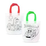 Geanta Cadou Colorabila - Cu 4 Markere, 24 x 22 cm - 2 Modele Dinozauri Best CarHome