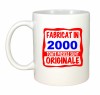 Cana alba personalizata Fabricat in 2000 toate piesele sunt originale, INOVATIX&reg;. 330ml, Oem