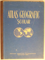 ATLAS GEOGRAFIC SCOLAR de N. GHEORGHIU, 1962 foto