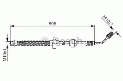 Conducta / cablu frana CITROEN C5 II Break (RE) (2004 - 2016) BOSCH 1 987 476 374 foto