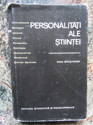 Personalitati Ale Stiintei. Mic Dictionar - Gheorghe Bratescu foto