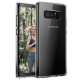 Husa Transparenta Silicon Samsung Galaxy Note 8, GloMax, Protectie Soc, Zgarieturi, Praf
