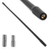 Antena auto tip bat universala 33 cm AMiO ANTM12, mas tija antena pentru receptie radio imbunatatita, montaj universal cu adaptoare 6 mm si 5 mm,