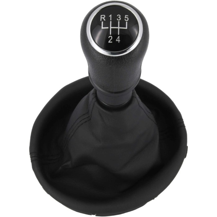 Nuca si manson schimbator manual 5 trepte negru pentru VW T5 din 2003-2015