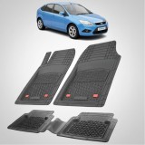 Covorase Ford Focus Mk2 Compatibile Hatchback 2005-2011 | Black, Cauciuc, Oem