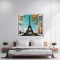 Folie imprimata color pentru decor perete locuinta, dimensiune 125 x 110cm, model: VIEW TO HAVEN 25