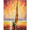 Tablou pictat manual birou, hol, living, dormitor, Velier, 60x40cm ulei pe panza in cutit efect 3D, gata de agatat pe perete