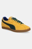 Puma sneakers din piele intoarsă Brasil bărbați, culoarea galben, 401048