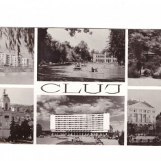 CP mare Cluj-Napoca - Mozaic, RSR, circulata 1967, stare relativ buna