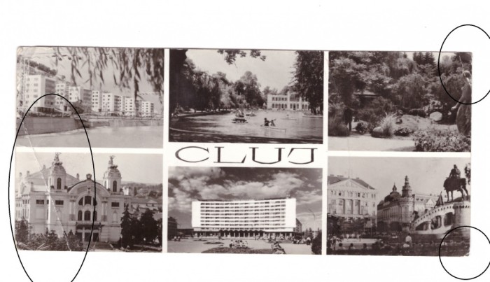 CP mare Cluj-Napoca - Mozaic, RSR, circulata 1967, stare relativ buna