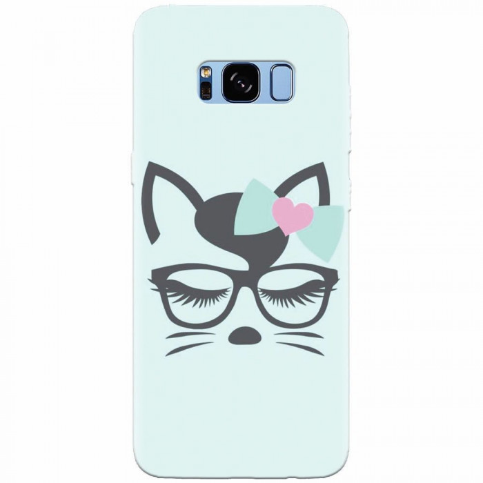 Husa silicon pentru Samsung S8 Plus, Angel Cat