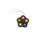 Jucarie Simple Dimple eMazing, tip Fidget Toy Spinner cu 5 Bule, antistres, Design Multicolor/Negru