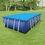 Solar Poolabdeckung Ferrarno 549x274 cm Blau eckig [en.casa] HausGarden Leisure