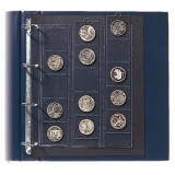Cumpara ieftin Set 2 folii pentru monede, Compact A4, pentru 30 monede de pana la 44 mm
