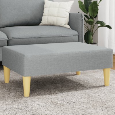 vidaXL Taburet, gri deschis, 77x55x31 cm, material textil foto
