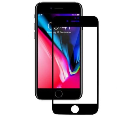 Folie sticla pentru iPhone 8, MyStyle Alb, 3D, perfect fit foto