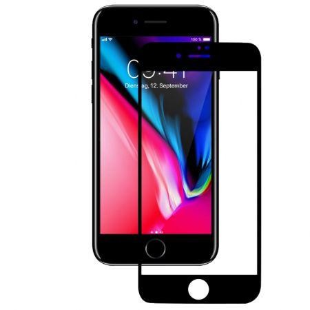 Folie sticla pentru iPhone 8, MyStyle Alb, 3D, perfect fit