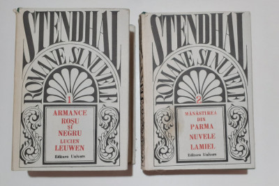 Stendhal - Romane Si Nuvele Vol. 1+Vol. 2 Complet (1474 + 1709 Pagini) foto