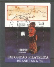 Guinee Bissau 1989 Brasiliana perf. sheet Mi.B280 used TA.123