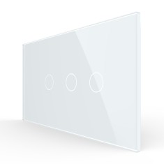 Intrerupator Simplu + Dublu cu Touch LIVOLO cu Rama Din Sticla, Standard Italian, 4M SmartElectro IntelligentHouse