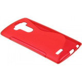 Husa Silicon S-Line Rosie pentru LG G4, Protectie Telefon, Design Modern