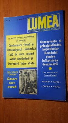 revista lumea 7 aprilie 1977 foto