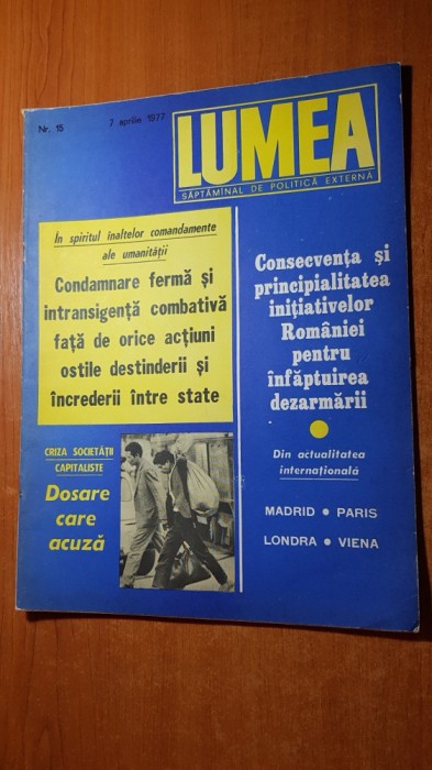 revista lumea 7 aprilie 1977