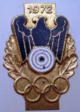 II.205 INSIGNA GERMANIA TIR OLIMPIADA CERCURI OLIMPICE 1972
