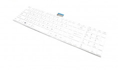 Tastatura laptop Toshiba SATELLITE C55-B5200 alba US cu rama foto
