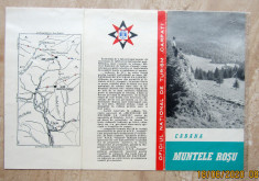 Muntele Rosu-Ciucas.Reclama turistica ONT Carpati.Cabane anii &amp;#039;60.Foarte rara. foto