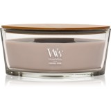 Woodwick Patchouli Cr&eacute;me lum&acirc;nare parfumată cu fitil din lemn (hearthwick) 453.6 g
