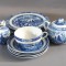 Serviciu portelan fin japonez, 11 piese - model deosebit