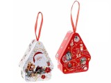 Cumpara ieftin Set 2 cutii Craciun 8.5x4x10.5 cm