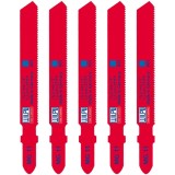 Wilpu MG 11 - Set panze fierastrau pendular tija cu un prag de prindere (T) 76.5 mm metal taiere dreapta fina 5 bucati