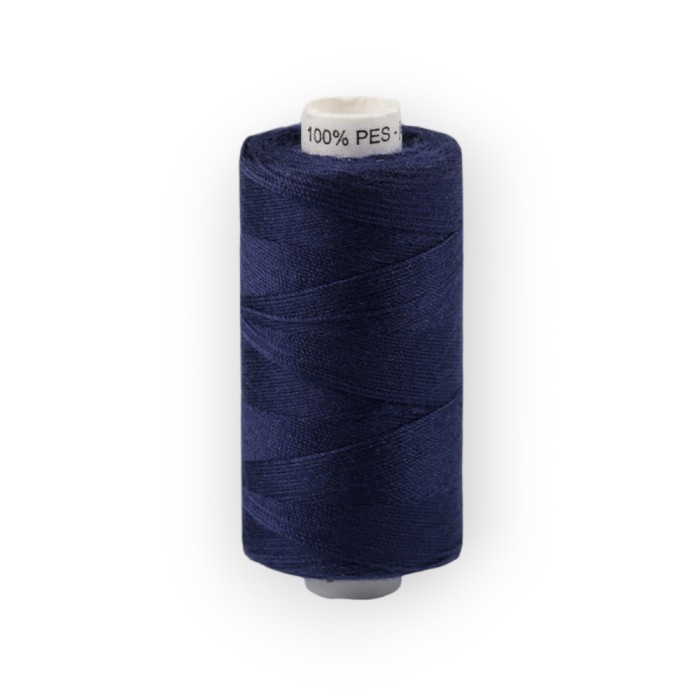 Rola ata poliester pentru blugi 0.5 mm, 200m, Bleumarin