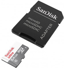 Micro Secure Digital Card SanDisk 64GB Clasa 10 Reading speed: foto
