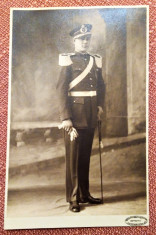 Sublocotenent roman cu sabie - Fotografie datata 1931, Brasov foto