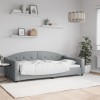 VidaXL Cadru de pat, gri deschis, 100 x 200 cm, material textil 354188