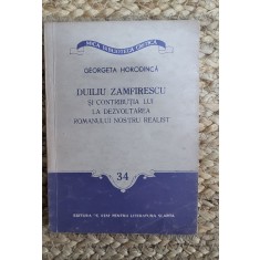 Duiliu Zamfirescu si contributia lui la dezvoltarea romanului nostru realist
