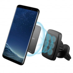 Spigen H12 suport de telefon pentru fante de aerisire auto magnetic - negru