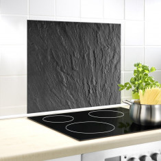 Protectie perete bucatarie, Wenko, Slate Rock, 50 x 60 cm, sticla termorezistenta