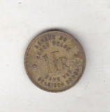 bnk mnd Congo belgian 1 franc 1944 , fauna