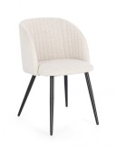 Cumpara ieftin Set 2 scaune negru ivoire Queen 53x57x81.5 cm