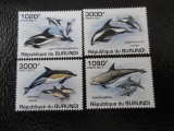 Burundi -Fauna ,delfini-serie completa ,MNH, Nestampilat